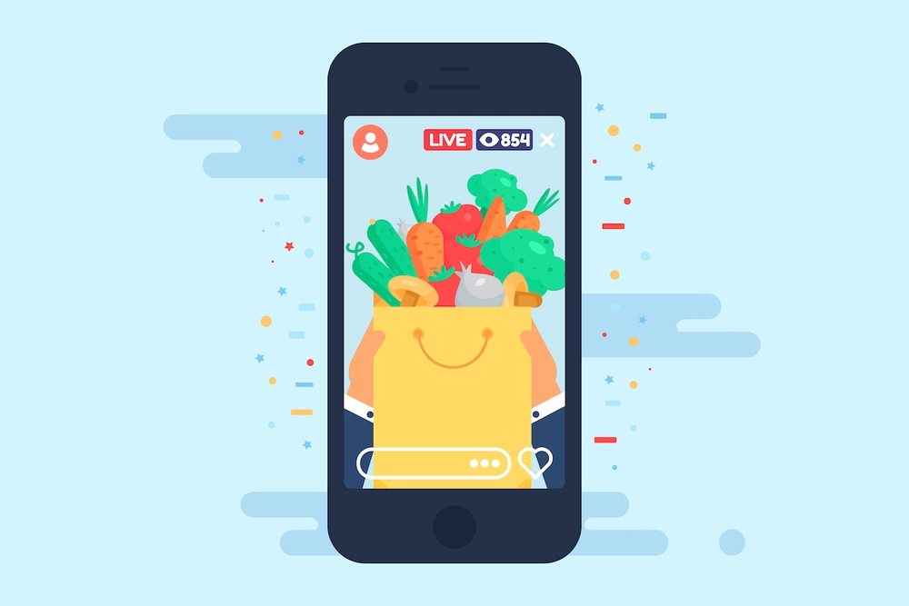 Livehsopping på mobilen